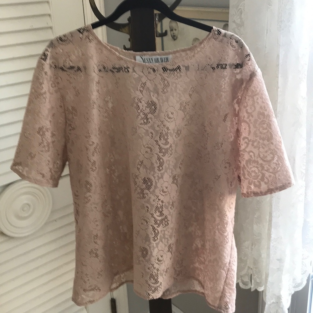 Susan Graver rose colored top. Pretty!